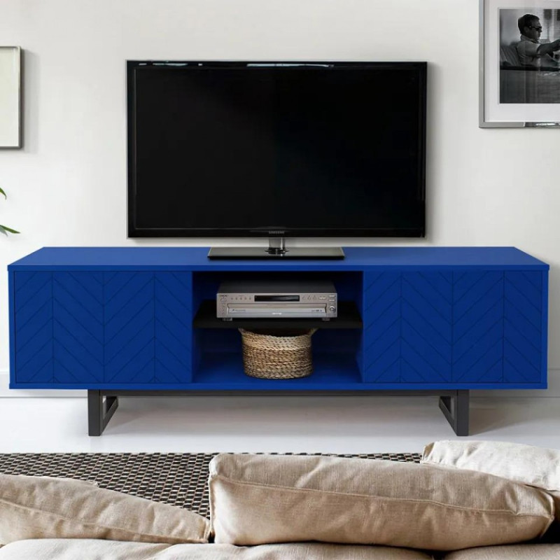 Camden Blue Herringbone TV Laud